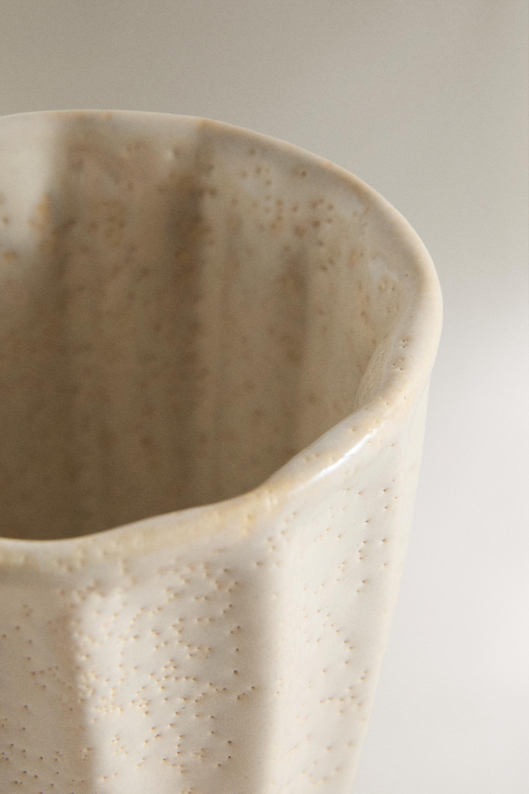 RUSTIC CERAMIC TOOTHBRUSH TUMBLER
